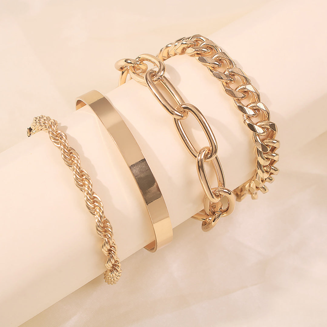 2mm Rope Chain Bracelet | Gold - Oliver Cabell